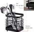 Oidium Stainless Steel Utensil Holder,Utensil Crock Countertop Organizer 6x4x3 In,Black Utensil Holder,Metal Steel Square Utensil Flatware Storage...