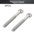 MroMax M10 x 80mm Machinery Shoulder Swing Lifting Eye Bolt, 2Pcs 304 Stainless Steel Metric Thread Lifting Eye Bolt for Home Renovation, Pipeline...