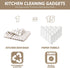Nialnant 8 Pack Dish Cloths,100% Cotton Soft Absorbent Cleaning Rags,Quick Drying Dish Towels for Kitchen,Washing Dishes-Little Yellow Plaid,12 x ...