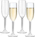 MICHLEY Tritan Champagne Flutes Glassware 6 oz, Set of 4 Unbreakable Plastic Wine Glasses, Crystal Clear, Dishwasher-safe...
