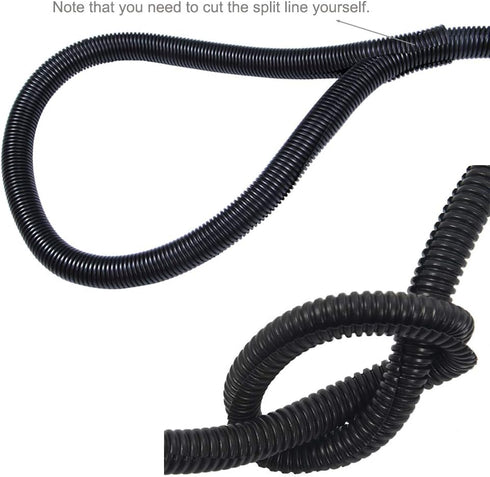 PIVBY 30 ft Dog Cat Cord Protector Wire Loom Tubing Protect Electric Wires Chewing from Rabbits, Cats and Other Pets - Efficiently manages Open Ca...