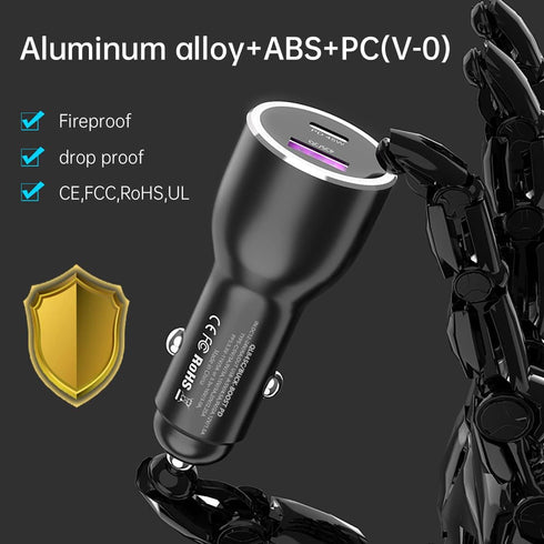 45W Super Fast Charger USB Type C Combo Kit Wall/Car Charger PD PPS for Samsung Galaxy S24 S23 S22 Ultra Plus S21 S20 Note 10 A25 A15 A53 A52 5G i...