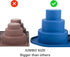 Webake Mini 3 Tier Cake Pan, Silicone Tier Cake Molds, 2 Pack Blue Molds for Small Smash Cake Cupcake for Birthday, Baby Shower, Wedding, 3.8 Inch...