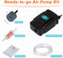 hygger Mini Aquarium Air Pump Kit Small Fish Tank Air Pump 1W for 5-20 Gallon Fish Bowl with Air Tube Air Bubbler Stone Check Valve...