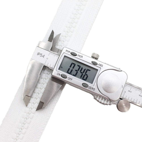 MebuZip 2PCS #10 48 Inch Heavy Duty Separating Plastic Zippers with Double Pull Tab Zipper Sliders Vislon Zippers for Sleeping Bag, Boat, Canvas, ...