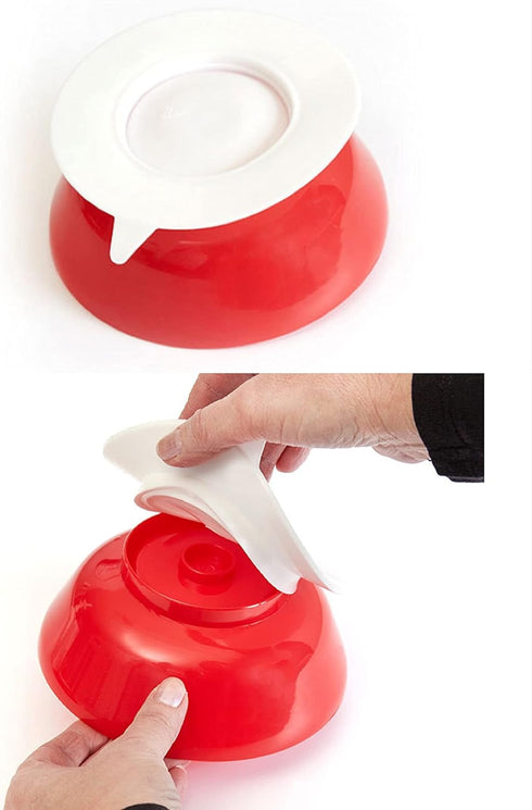 Spill Proof Scoop Bowl with Non-Skid Suction Base, 5.8" Adaptive Self-Feeding Bowl for Elderly/Disabled (Bowl)...