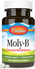 Carlson - Moly-B, Chelated Molybdenum Supplements, Metabolism Support & Enzyme Activation, Molybdenum Glycinate Chelate, 300 Vegetarian Tablets...