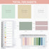 ONEDONE Transparent Sticky Notes,700 Sheets Clear Sticky Notes Tabs for Annotating Books, Translucent Sticky Notes w/Index Tabs Book Tabs Sticky T...