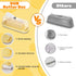 Butter Dish with Lid and Knife, Covered Butter Holder for Refrigerator, Kitchen Butter Tray Easy Scoop, Silicone Sealing Countertop Butter Keeper ...