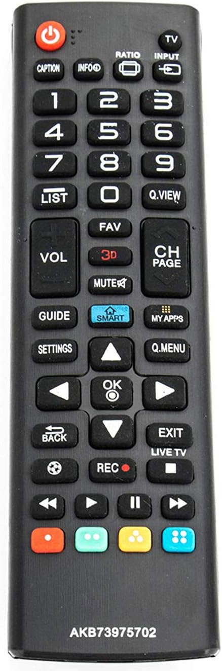 ALLIMITY AKB73975702 Sub AKB73715692 AGF77238901 Remote Control Replacement for LG TV 22LE5500 26LD350 26LE5300 32LD450 32LD520 32LD550 42LD450 42...