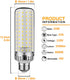 35W LED Light Bulb, E26 Base LED Lamp, 280 Watt Equivalent, 3500 Lumens, Daylight White 6000K, Non-Dimmable (3-Pack...