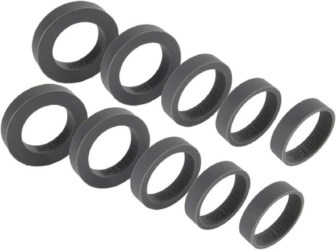 Silicone Guide Rings for Rolling Pin (10 Piece Set) Silicon Thickness Spacer Bands for Baking Dough roller Fit 1.5 inches(3.8CM) Wide Roll Pins,By...