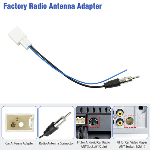 Radio Wiring Harness Adapter Kit Compatible with Toyota Camry Corolla RAV4 Cruiser Sienna Tacoma Highlander Prius, Car Stereo Power Speaker Wire H...