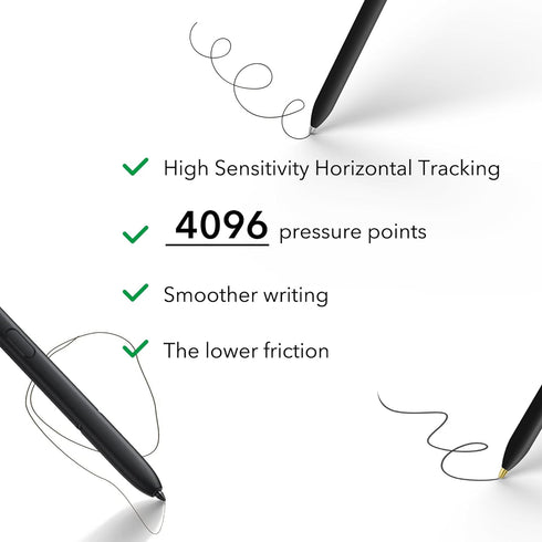 Metal Nibs/Tips Replacement for Samsung Galaxy Tab S9/S9FE+/S9 Ultra/S8/S8+/S8 Ultra/S7/S7 FE/S6/S6 Lite/S22/S23/S24 Ultra S Pen?Plastic + Copper ...