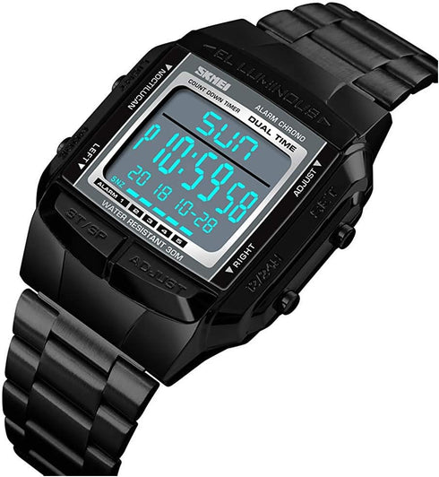 MASTOP Mens Digital Watch Sports Alarm Stopwatch Business Watches Square Waterproof Men's Wrist Watches...