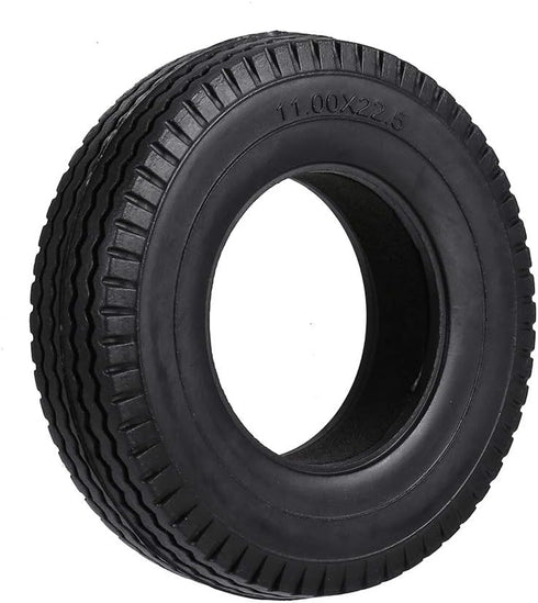 GoolRC 4pcs Trailer Car Rubber Tires for 1/14 Tamiya Tractor Truck RC Climber Trailer...