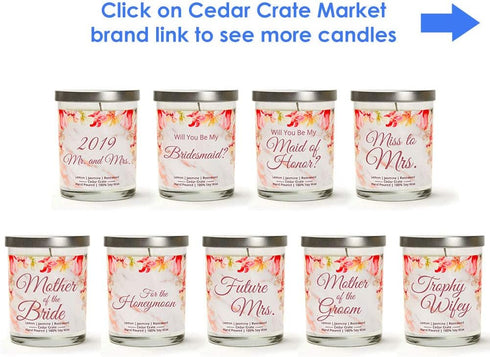 Mother Of The Groom | Lemon, Jasmine, Rosewood | Scented Soy Candle | 10 Oz. Jar Candle | Made in The USA | Unique Mother Of The Groom Gifts | Mot...