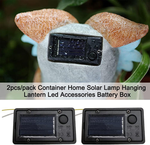 CALIDAKA Solar Lantern Light Replacement Top, 2 Pack Top Replacement for Outdoor Hanging Lanterns, Solar Light Replacement Top of Solar Lantern LE...