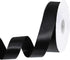 Black Satin Ribbon 50 Yards 1 inch Black Ribbon for Gift Wrapping Flower Bouquet Crafts Bow Making Wedding Party Home Decoration...