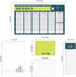 Golf Themed Sticky Note Ensemble Set/Sports Repositionable Notepad Desk Set / 5 Athletic Designs in Various Sizes/Made in USA...