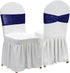 Poise3EHome Sequin Chair Sashes Navy Blue Folding Chair Covers Bow for Wedding Party Reception Decorations, 10 PCS...