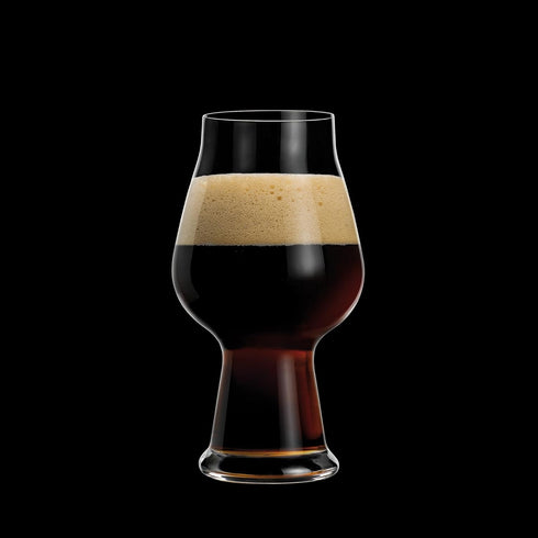 Luigi Bormioli Birrateque 20.25 oz Stout Beer Glasses (Set of 2) - Craft Beer Glasses for Baltic Porter, Irish Dry Stout, Milk Stout, Laser-Cut Ri...