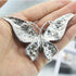 Crystal Rhinestone Butterfly Brooch Elegant Lapel Pins Dress Accessories Jewelry Gift For Women Girls (Blue)...