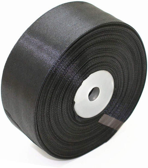 1.5" Single Face Satin Ribbon 50 Yards Roll for Gift Wrap Sewing Projects Crafting Projects DIY Bow Wedding Decoration (Black)...