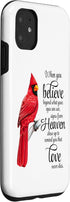 iPhone 11 Cardinal Red Bird Sign from Heaven Angel Case...