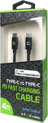Type C to Type C Data Charging Cable, 4ft (1.2m) long Reversible USB Type-C Charge & Data Sync Cable for Samsung Galaxy S8/S8 Plus, Nintendo Switc...