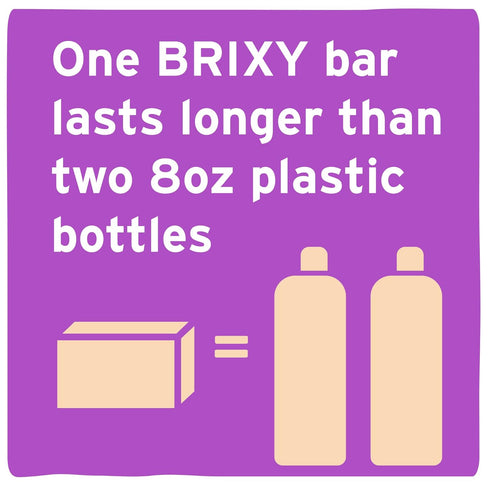 BRIXY Body Wash Bar for Men and Women to Remove Sweat And Oil While Softening Skin, Vegan, Plastic Free, All Skin Types Including Sensitive Skin...