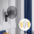 Wall Fan Mounting Bracket Wall Mount Fan Brackets Holders for Oscillation Fans Concealed Bracket Support Hook for Wall-Mount Fan - 2 Pack...