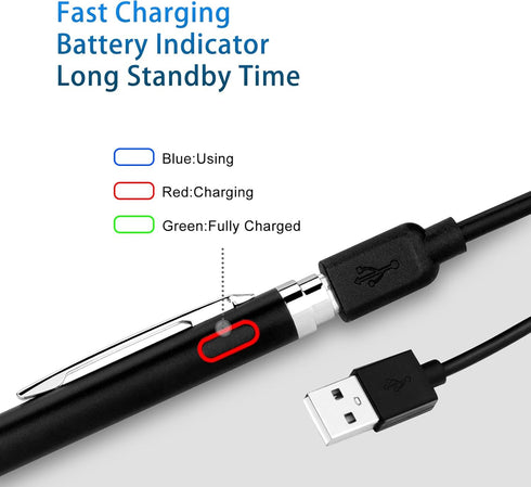 Stylus Pen for Google Pixel 8 Pro,Active Digital Pen with 1.5mm Ultra Fine Tip Pencil for iPad/iPhone/Lenovo/HP/Dell/ASUS Tablets, Drawing Writing...