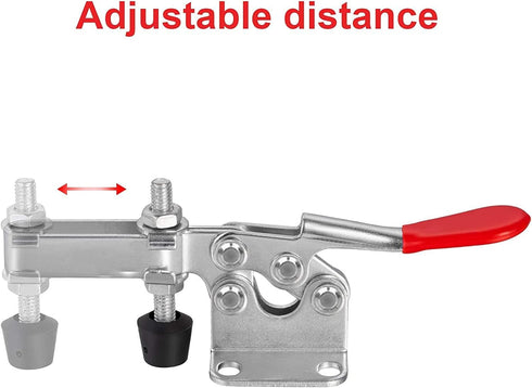 Accessbuy Toggle Clamp 225D 500Lbs Holding Capacity Heavy Duty Large Hold Down Clamp Quick-Release Horizontal Clamp?2Pack)...