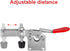 Accessbuy Toggle Clamp 225D 500Lbs Holding Capacity Heavy Duty Large Hold Down Clamp Quick-Release Horizontal Clamp?2Pack)...