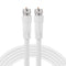 GE RG6 Coaxial Cable, 6 ft. F-Type Connectors, Double Shielded Coax, Input Output, Low Loss Coax, Ideal for TV Antenna, DVR, VCR, Satellite Receiv...