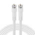 GE RG6 Coaxial Cable, 6 ft. F-Type Connectors, Double Shielded Coax, Input Output, Low Loss Coax, Ideal for TV Antenna, DVR, VCR, Satellite Receiv...