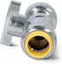 UPSSP1212 1/4 Turn Straight Stop for Push-Fit Valve, 1/2 x 1/2 Inch,...