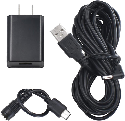 Charge Cable Power Adapter Compatible with Ring Stick Up Cam Battery 3rd Gen/2nd Gen/Plug-in, Weatherproof Power Cord Continuously Charge Your Cam...