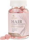 Sugar Free Hair Vitamins Gummies with Biotin 5000 mcg, Vitamin A, B12, C, D, E, Folic Acid, Supports Hair Growth Gummy, Vegetarian Friendly, Suppo...