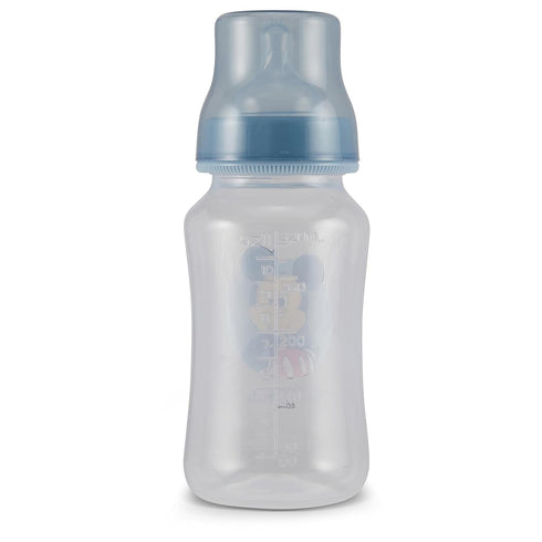 Disney Mickey Mouse Baby Bottles 11 oz for Boys or Girls | 2 Pack of Infant Hourglass Shaped Bottles with cover for Newborns and All Babies | BPA-...
