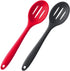 Silicone Nonstick Slotted Spoons Set 2,High Heat Resistant, Hygienic Design Cooking Baking Spoons Set for Cooking Stirring, Mixing and Serving,Red...