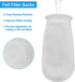 3Pcs 4 Inch Ring by 10 Inch Long Filter Socks 200 Micron, Aquarium Felt Socks, Aquarium Filter Bags for Freshwater Saltwater Aquariums Fish Tank, ...