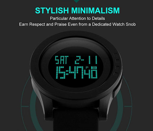 Men's Digital Sports Watch LED Screen Large Face Electronics Military Watches for Men Waterproof Alarm Stopwatch Back Light Outdoor Army Watch...