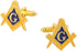 Gudeke Masonic Compasses Freemason Mason Pin and Cuff links and Tie Clip Set...