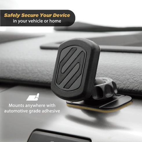 Scosche MAGKIT MagicMount Magnetic Car Phone Mount for Dashboard, 360° Adjustable Magnet Head, Universal Cell Phone Holder for Car, Compatible wit...