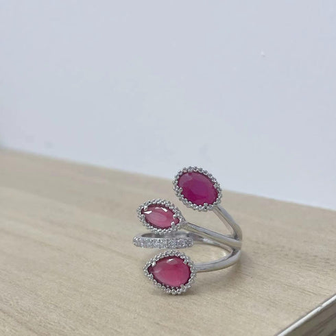 Shiny Diamond Teardrop Open Statement Ring for Women Girls Rhinestone CZ Crystal Leaf Climber Wrap Finger Band Engagement Promise Rings Bands Fash...