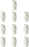 10pcs 0.5 Inch PVC Nipple Male to Male coupling adaptor of Thread plumbing PIPE connection 1/2Inch (1/2", pack of 10)...