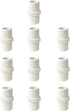 10pcs 0.5 Inch PVC Nipple Male to Male coupling adaptor of Thread plumbing PIPE connection 1/2Inch (1/2", pack of 10)...