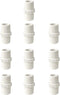 10pcs 0.75 Inch PVC Nipple Male to Male coupling adaptor of Thread plumbing PIPE connection 3/4Inch (3/4" pack of 10)...